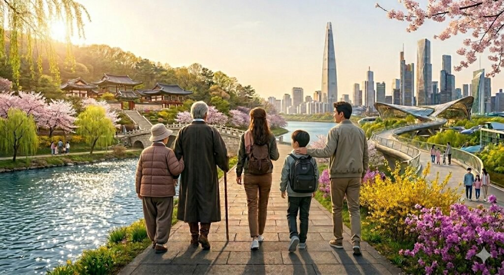 3대의 과거와 현재, 그리고 미래가 함께 걷는 길