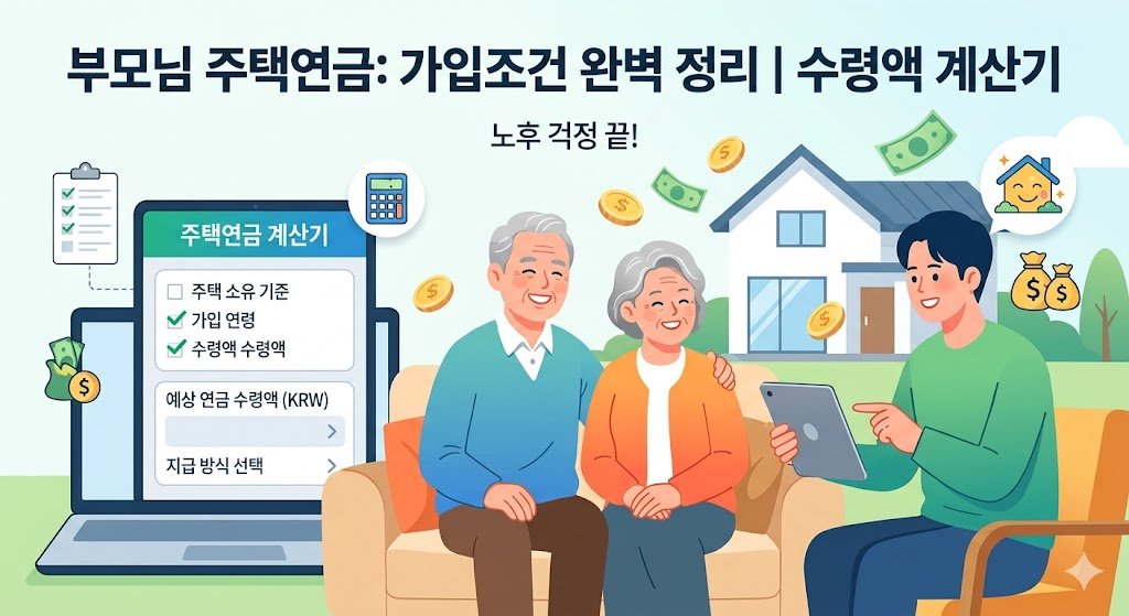 부모님 주택연금 가입조건