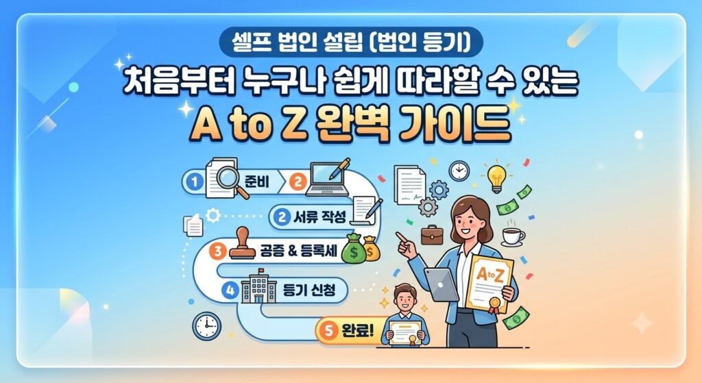 셀프 법인 설립(법인 등기)하기