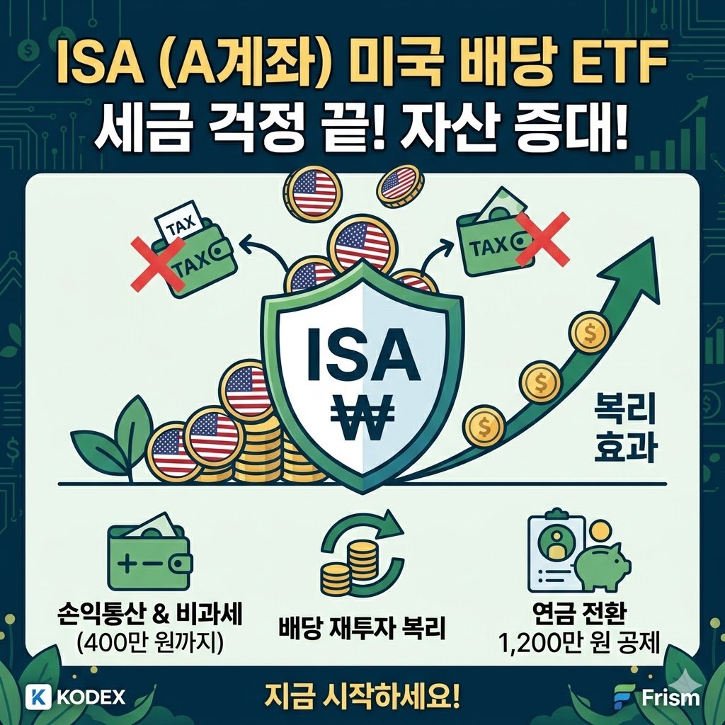 ISA 미국 배당 ETF 절세