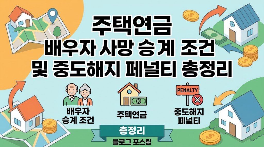 주택연금 배우자 사망 승계
