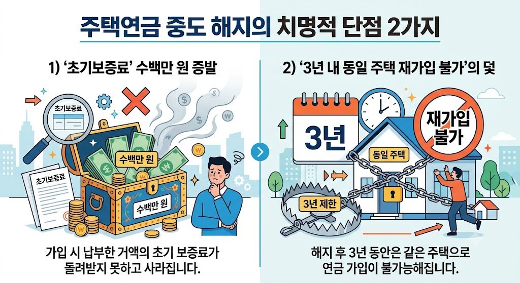 주택연금 배우자 사망 및 중도 해지 시 치명적 단점 2가지